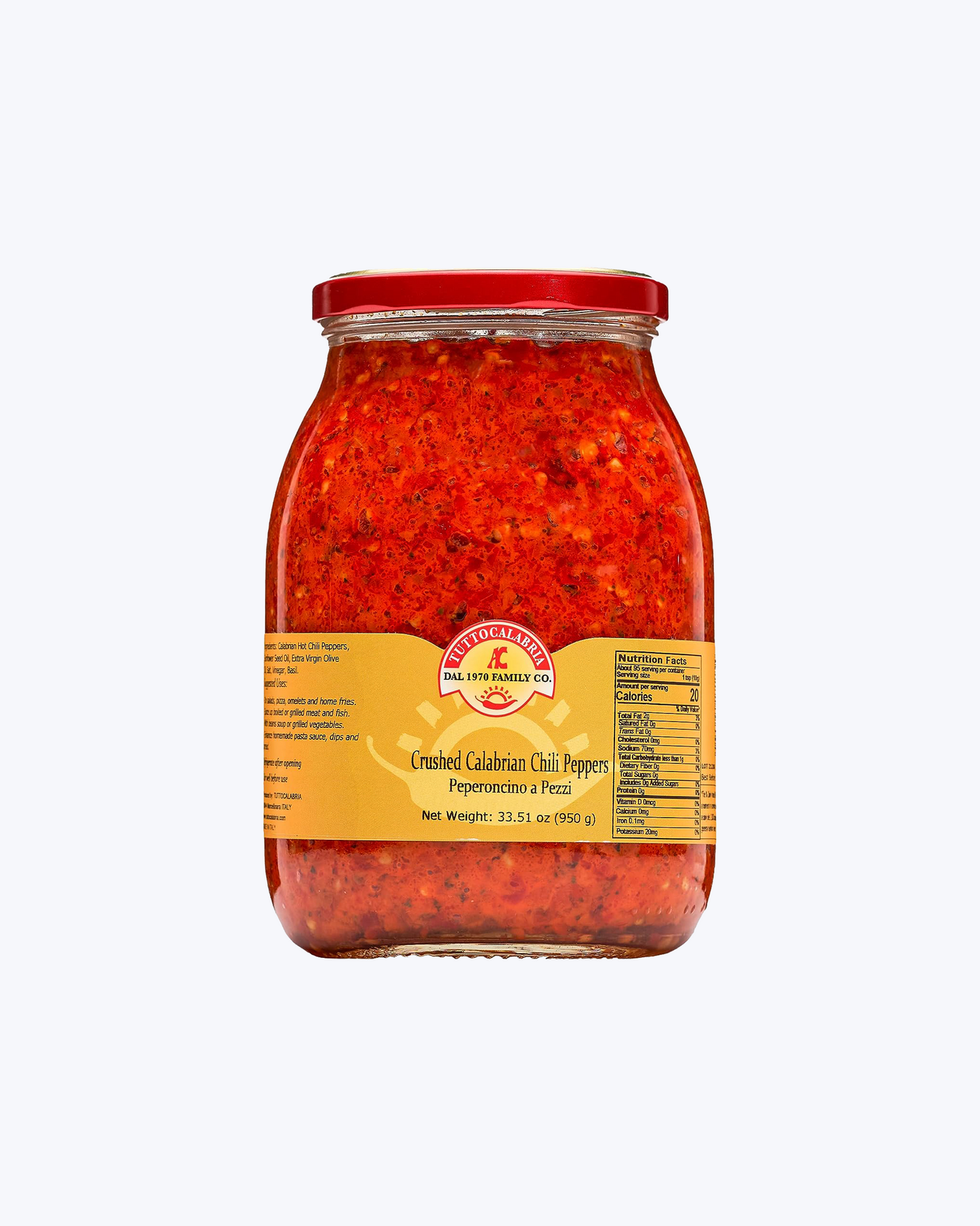 Sasmalcināti čili pipari eļļā 950g