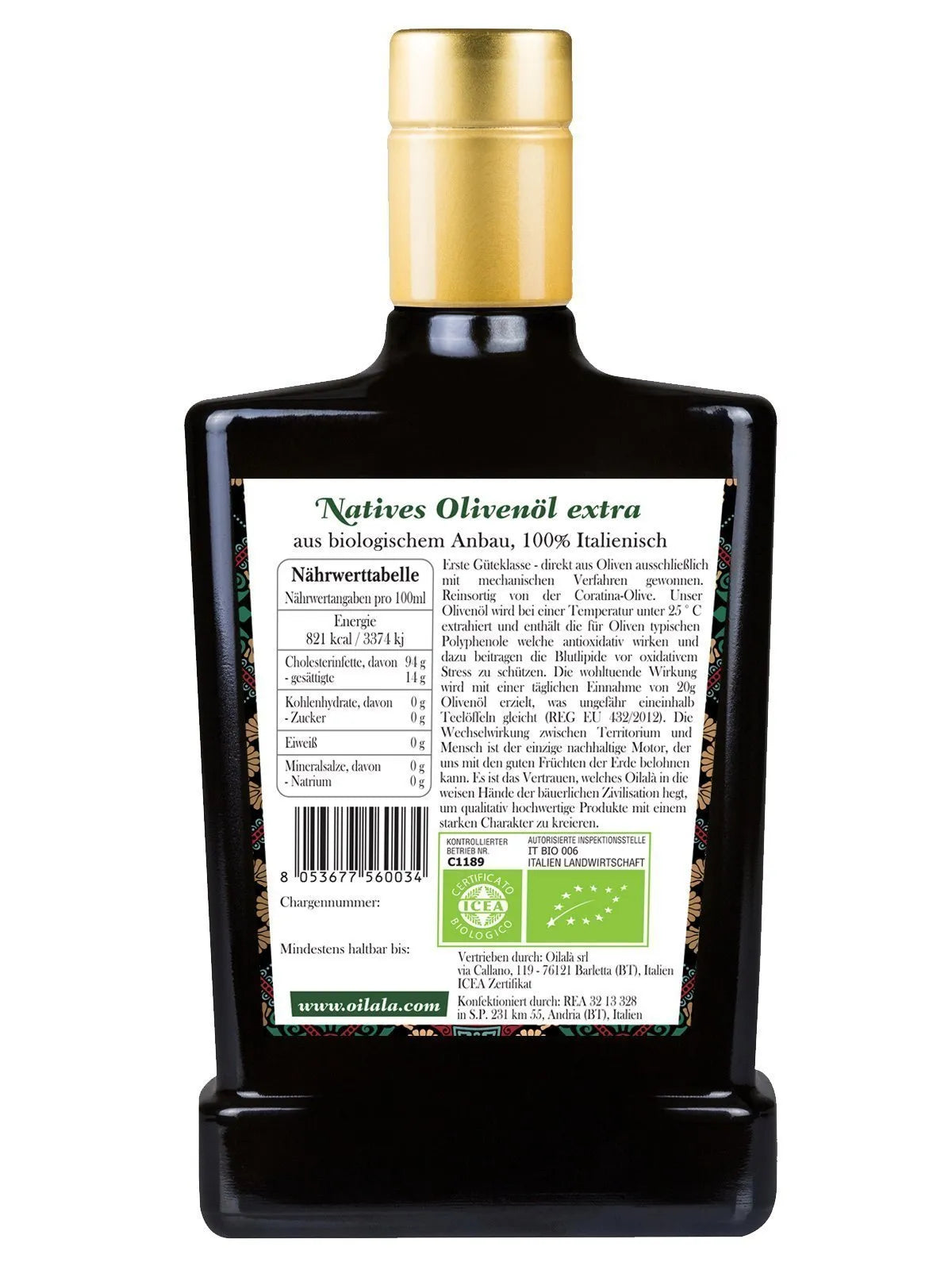 Olīveļļa picai DOP 750ml
