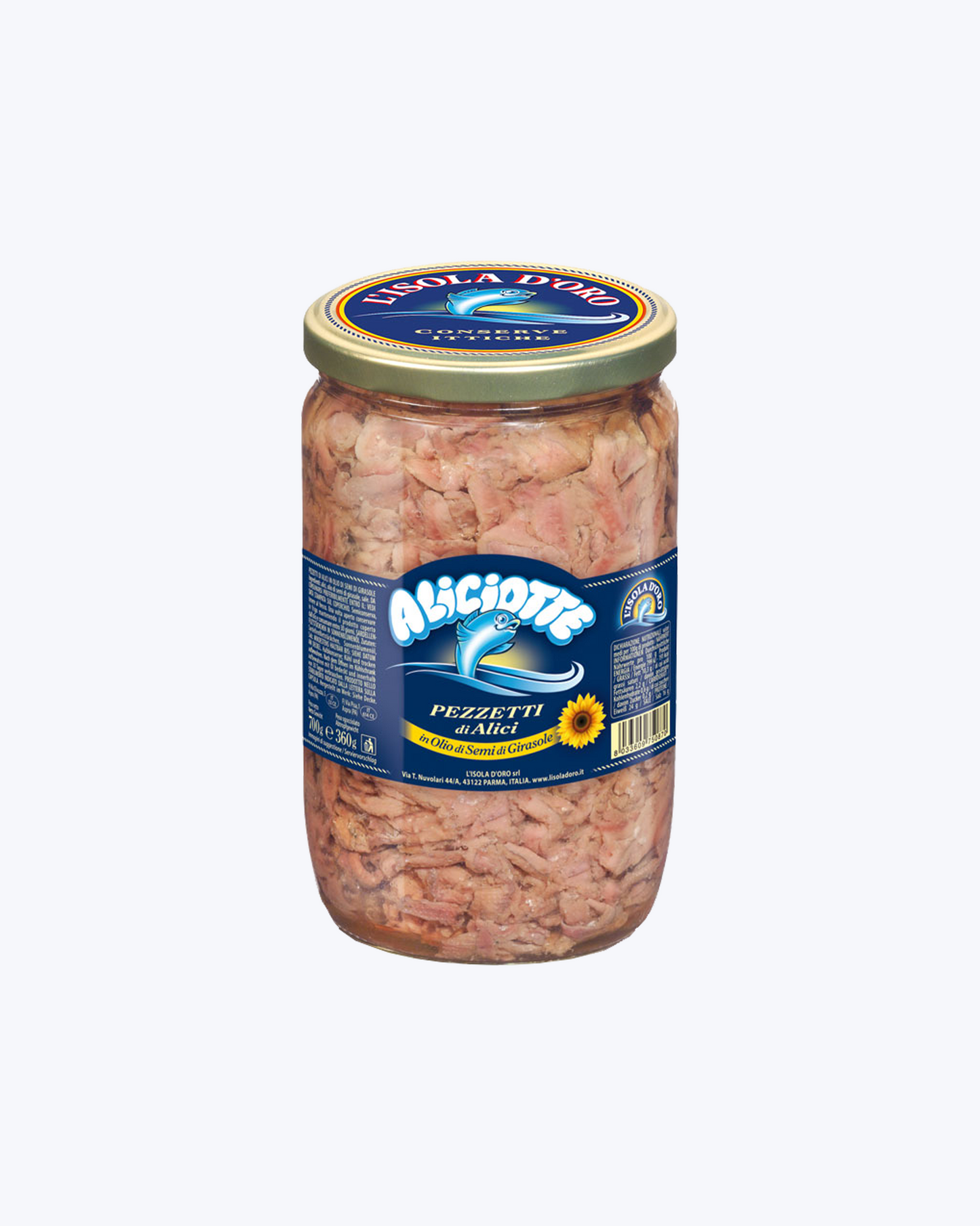 Ančiuviai picai saulėgrąžų aliejuje 700g
