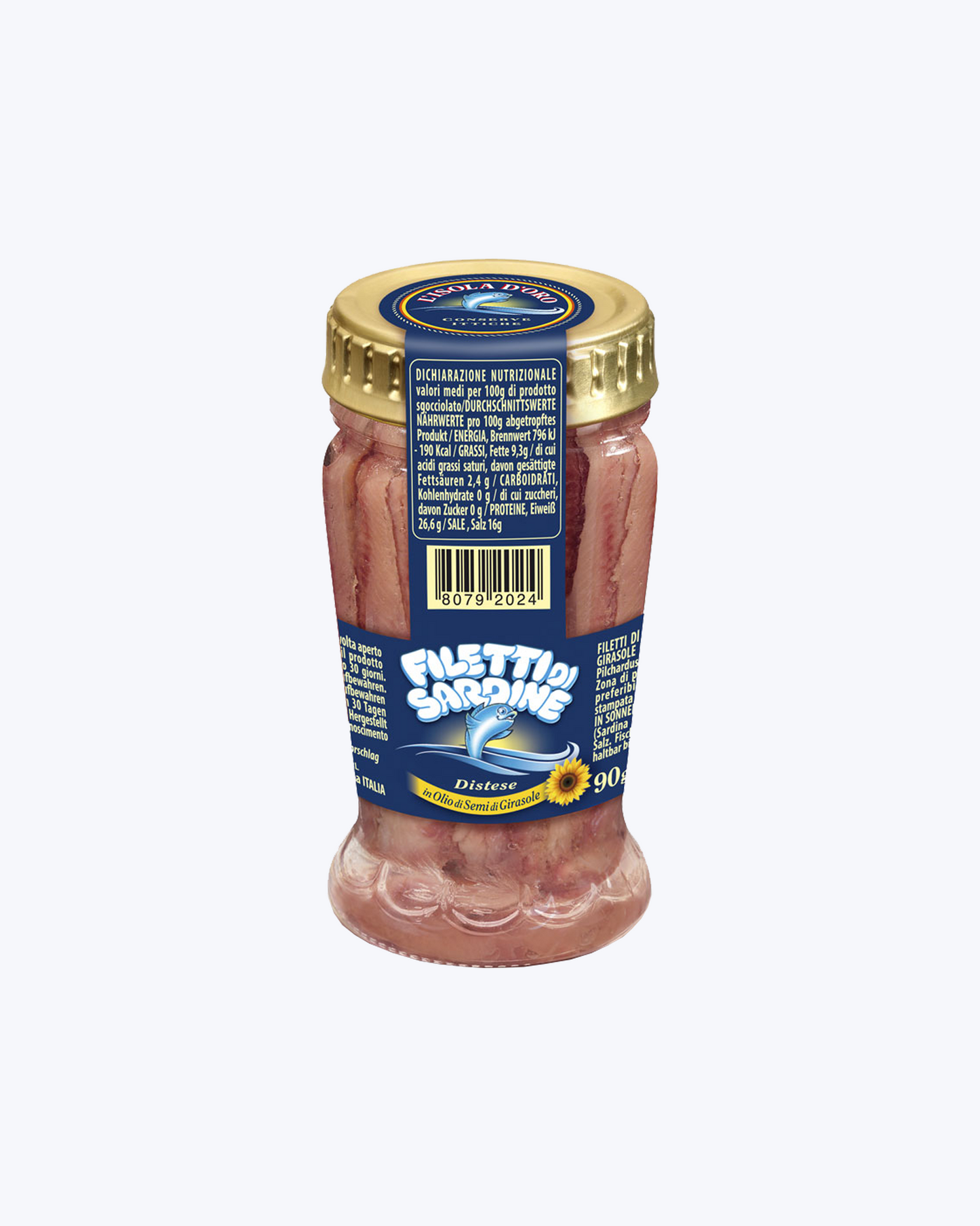 Sardinės saulėgrąžų aliejuje 90g