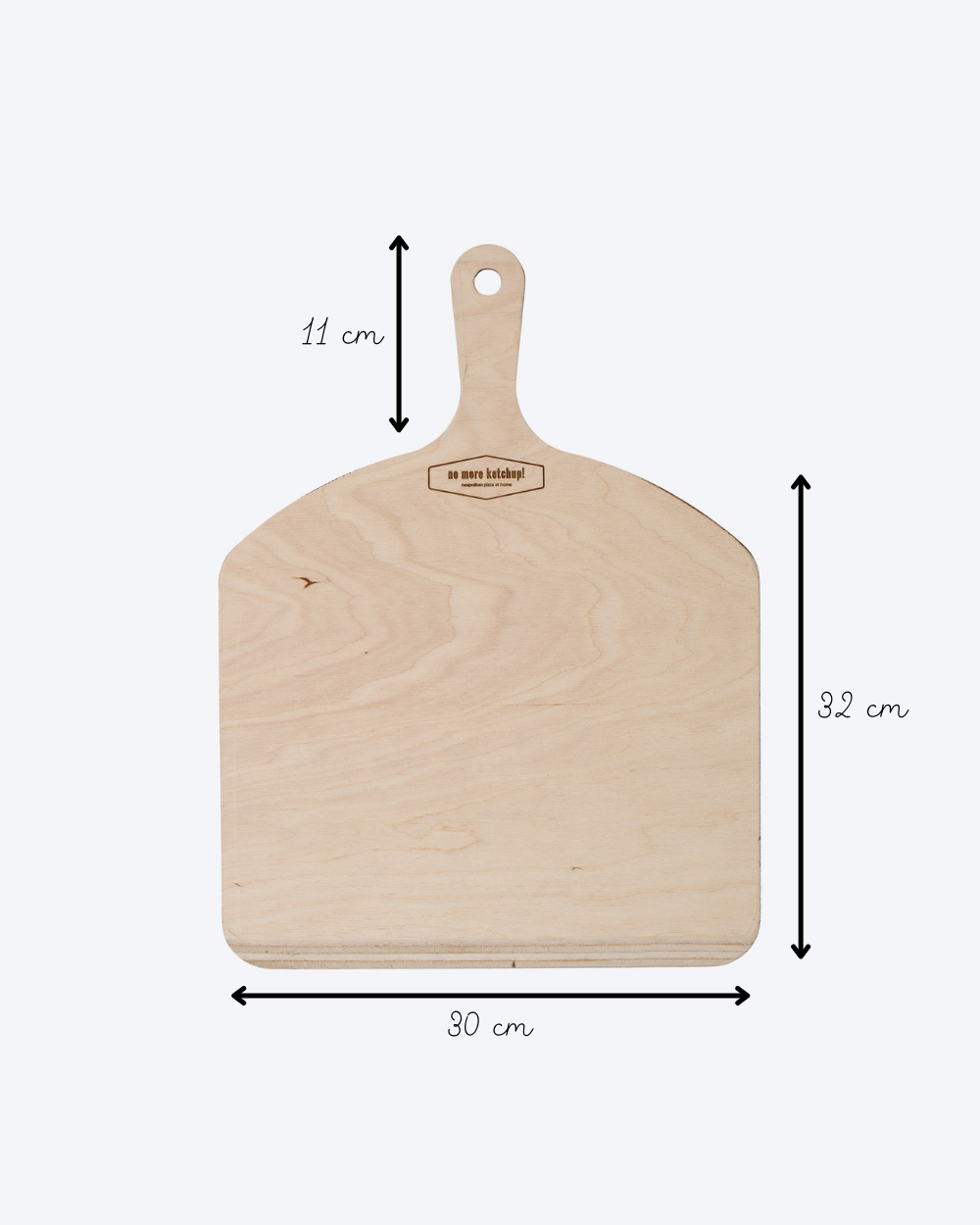 Medinė 30cm ližė 11cm rankena pradedantiesiems