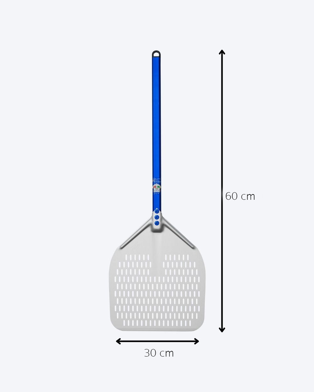 Alumīnija 30cm perforēts laizītis ar 30cm rokturi