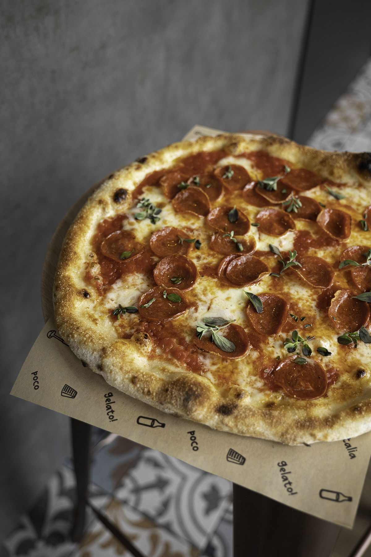 Napoli piccante (pepperoni) desa ~500